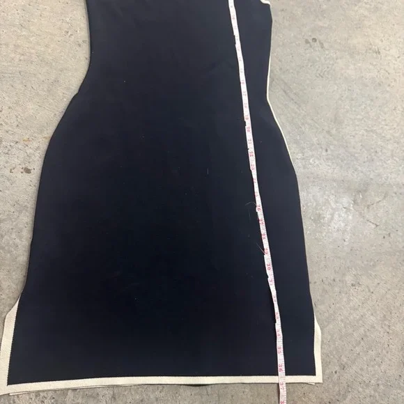 Shanghai Tang Women's Black White Trim Qipao Midi Chinese Dress S/S Designer - Picture 7 of 7